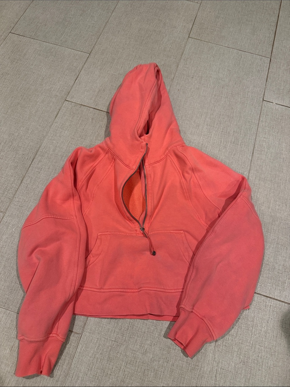 Lululemon Women’s Coral Half-Zip Hooded Pullover